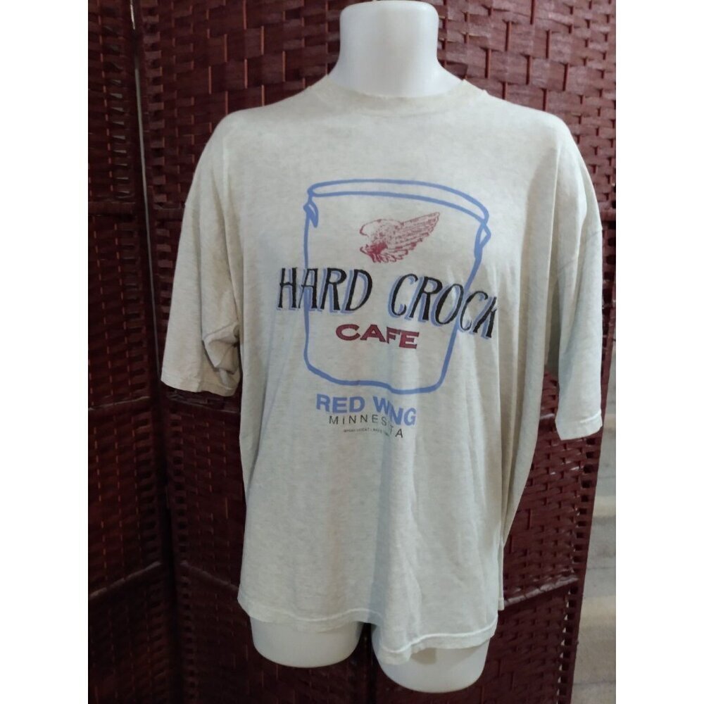 Vintage Hard Crock Cafe T Shirt 90s Hard Rock Parody Red Wing Minnesota XL
